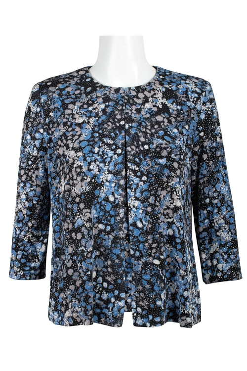 Alex Evenings Scoop Neck Sleeveless Glitter Knit Top with Hook Neck