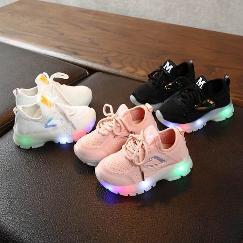 New Children Luminous Shoes Boys Girls Sport