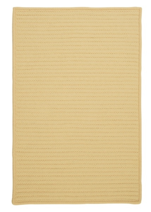 Colonial Mills Rug H833R072X072S Simply Home Solid - Pale Banana 6 ft.