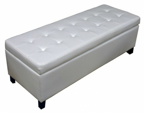 Warehouse of Tiffany WT-M1157 MANY WHITE Malm White Storage Bench