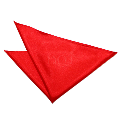 Plain Satin Handkerchief - Red