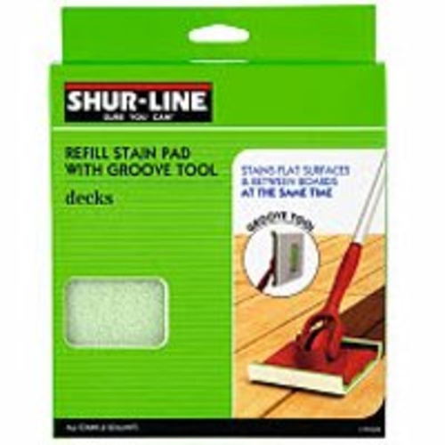 Shur-Line 1791258 Stain Pad With Groove Tool Refll