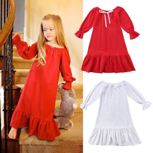 2018 Baby Kids Girl Princess Ruffle Dress Babies