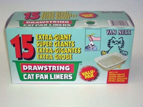 Van Ness Plastic Molding Drwstrng Xgiant Cat Pan Liners - DL7-15