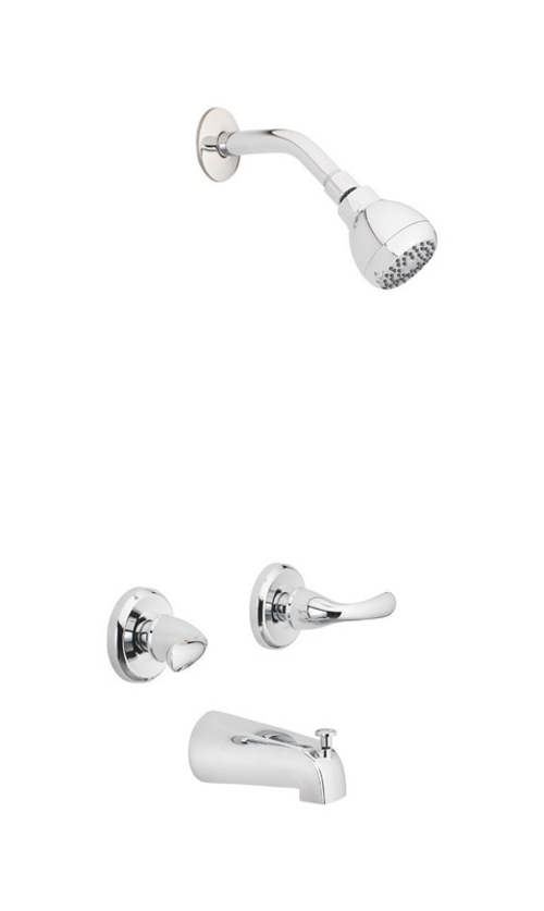 Oakbrook 4875118 Essentials Shower Two Handle Tub & Shower Faucet,