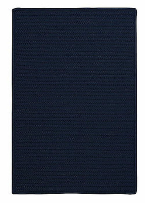 Colonial Mills Rug H561R024X096S Simply Home Solid - Navy 2 ft. x 8 ft