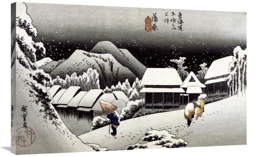 Global Gallery GCS-277991-40-142 40 in. Kambara, Night Snow Art Pr