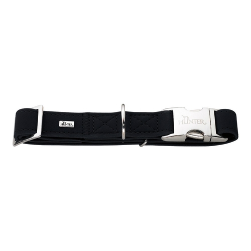 Dog collar Hunter Softie Alu-Strong Black (30-45 cm)