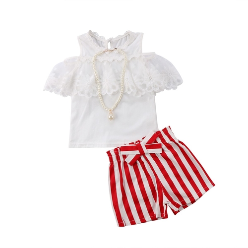 2 7T New Kids Baby Girls Outfits Clothes pearl