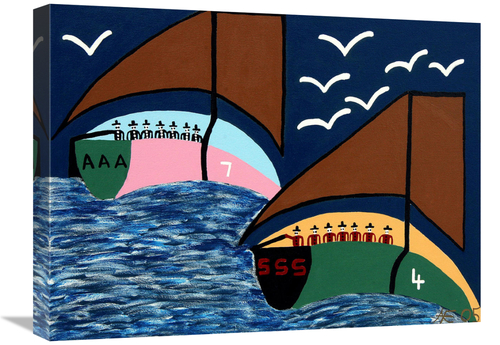 Global Gallery GCS-479458-1824-142 18 x 24 in. Montaque Harbour Art Pr