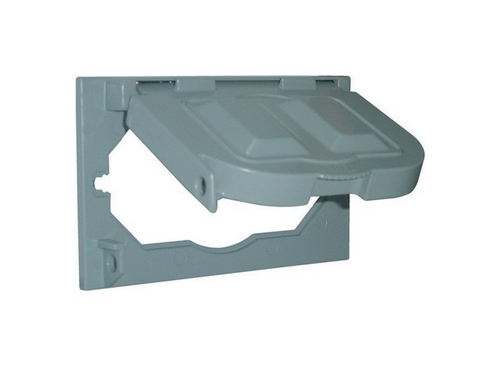 Sigma 14145 1 Gang Gray Horizontal Multiuse Weatherproof Cover