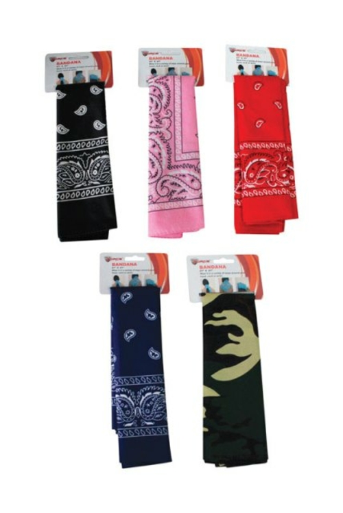 Diamond Visions 11-1203 Assorted Bandanas  21 x 21 in. - pack of 48