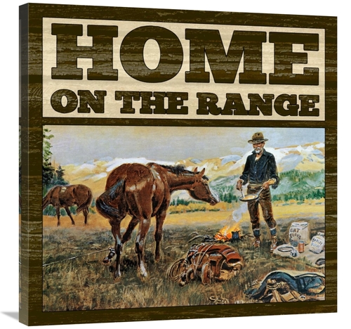 Global Gallery GCS-394758-3030-142 30 x 30 in. Western - Home On the R