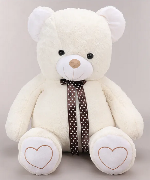 Plush Teddy Bear Soft Toy Cream - Height 91 cm