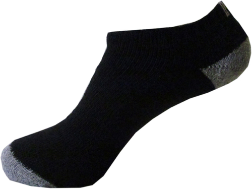 Men's Low Sports Socks - Black, 9-11