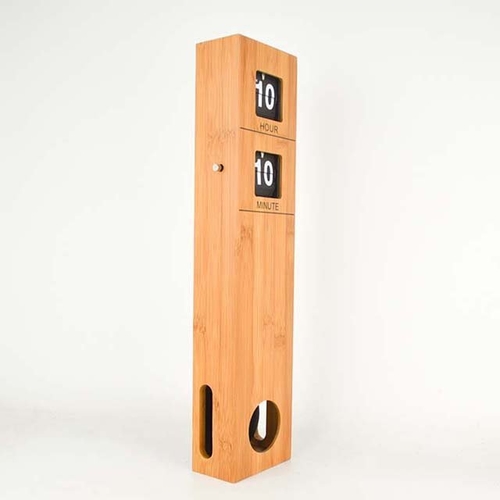 Erected Bamboo Flip Clock