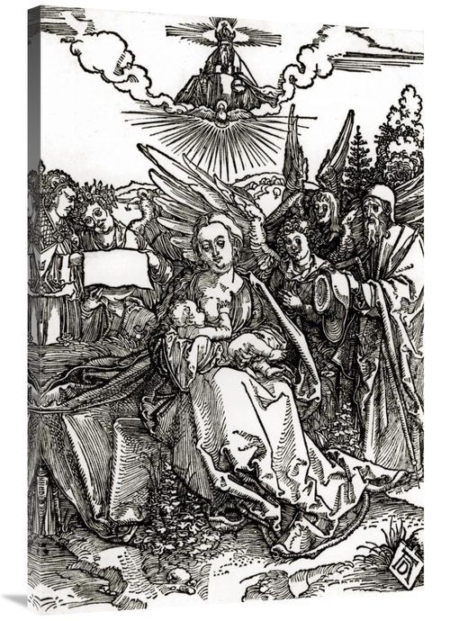 Global Gallery GCS-266256-40-142 40 in. The Holy Family with Five Ange