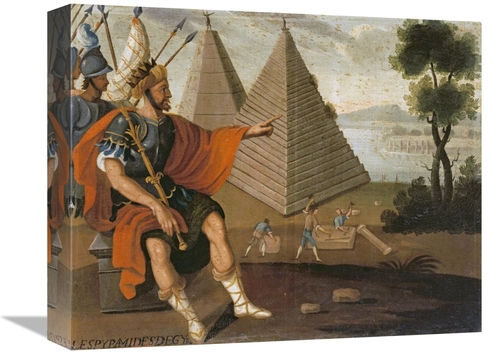 Global Gallery GCS-266142-16-142 16 in. The Pyramids of Egypt Art Prin