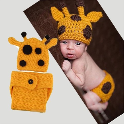 Animal Giraffe Newborn Baby Girl Clothing Shaped