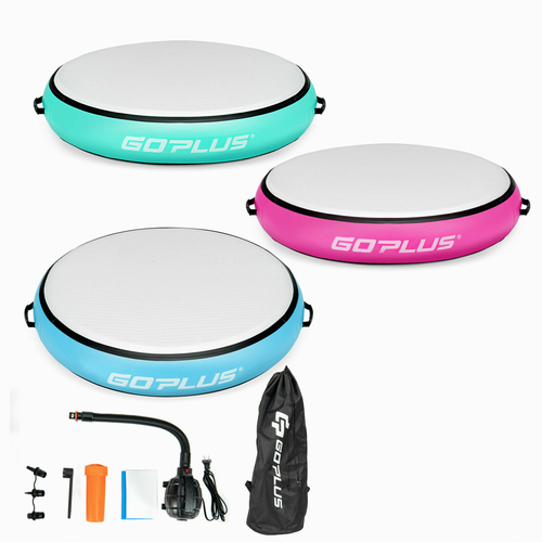 Inflatable Round Gymnastic Mat 20cm Thick Air Track Tumbling