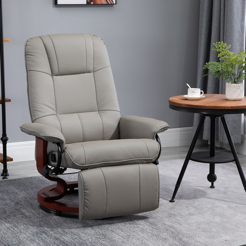 HOMCOM Adjustable Padded Recliner Sofa Leather Relaxing  Lounge