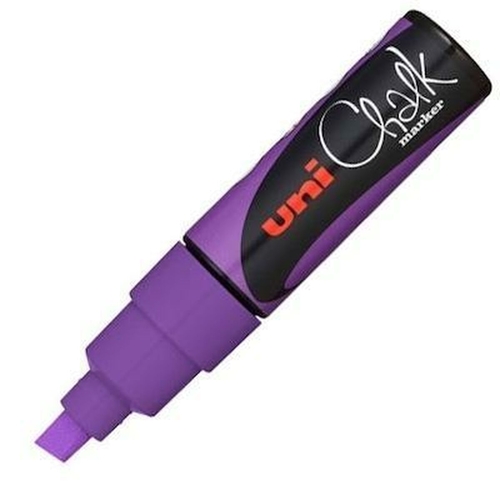 Liquid chalk marker Uni-Ball PWE-8K Violet (6 Pieces)
