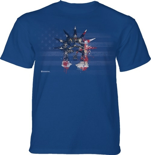 The Mountain 10658407425 Blue Statue of Liberty Paint Adult Classic Te