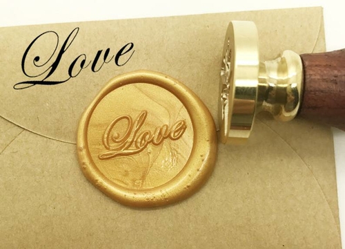 LOVE Wax Seal Stamp Kit Valentine's Day Invitation Sealing Wax Stamp