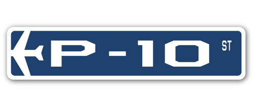 SignMission SSA-P-10 4 x 18 in. Air Force Aircraft Military Street Sig