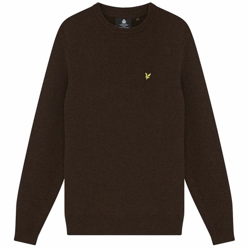 Men’s Sweatshirt without Hood Lyle & Scott V1 Crew Dark brown