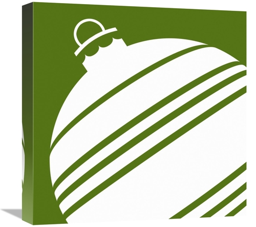 Global Gallery GCS-382215-1818-142 18 x 18 in. Christmas - Ornament Gr