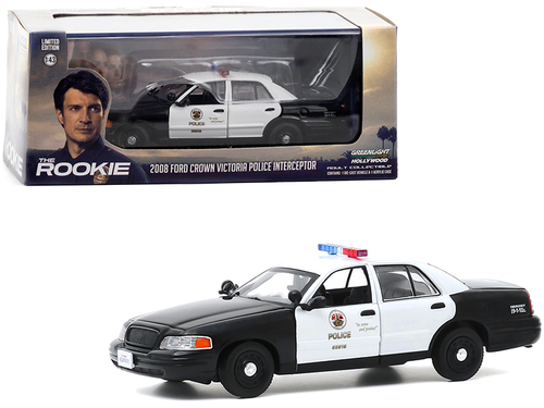 2008 Ford Crown Victoria Police Interceptor White and Black \LAPD\"