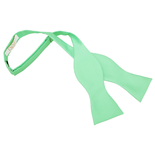 Solid Check Self-Tie Bow Tie - Mint Green