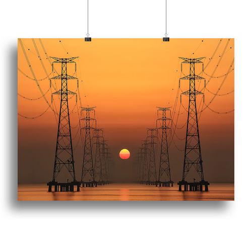 Power Line Canvas Print or Poster