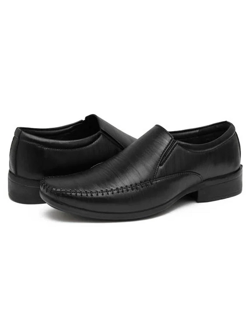 Solid Slip On Formal Shoes(Size7)(Colorblack)
