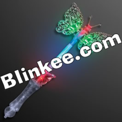 Blinkee 1475030 Transparent LED Butterfly Wand