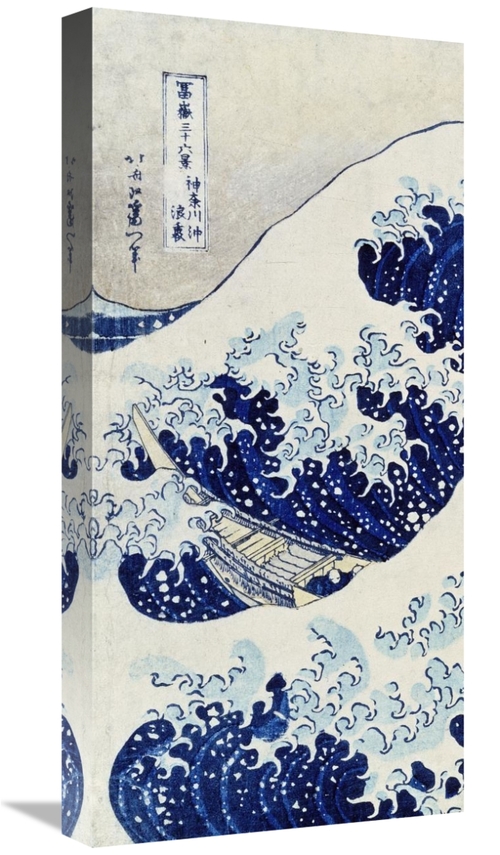 Global Gallery GCS-394147-1224-142 12 x 24 in. The Great Wave of Kanag