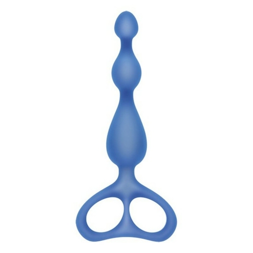 Anal Beads S Pleasures Shorty Blue Silicone