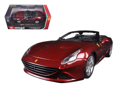 Ferrari California T Burgundy Open Top 1/24 Diecast Model Car by