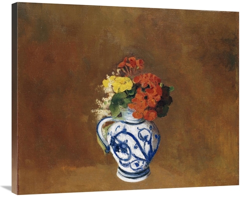 Global Gallery GCS-267076-36-142 36 in. Geraniums & Other Flowers Art 