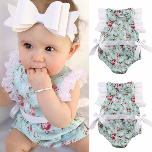 Newborn Infant Baby Girls Cute Pretty Romper Short