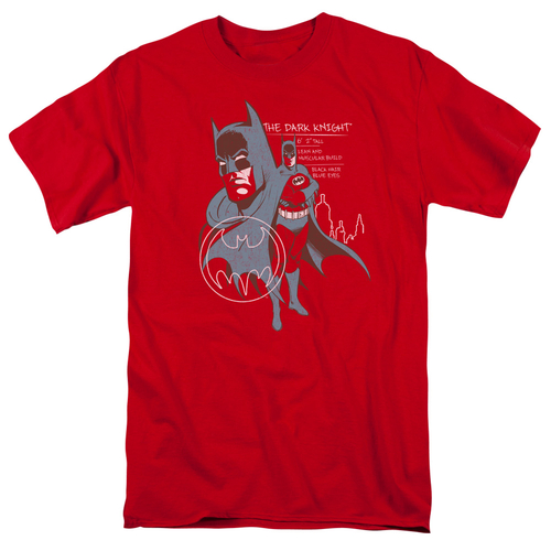 Trevco BM2882-AT-6 Batman & Lean & Muscular Short Sleeve Cotton Adult 