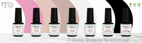 Nail Base Gel - Overlay 15ml set - 7pcs 