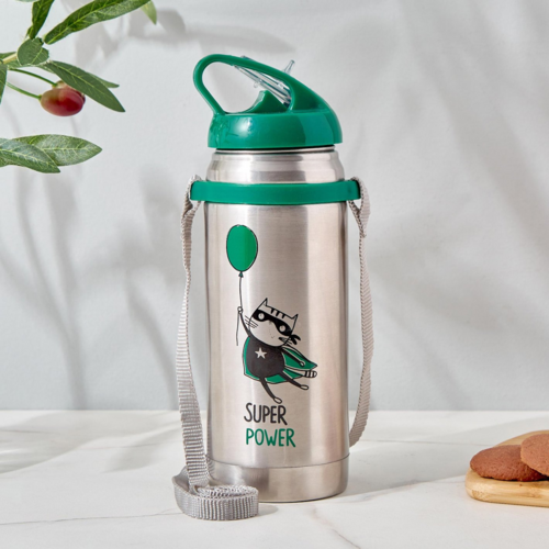 Transparent Water Bottle Green