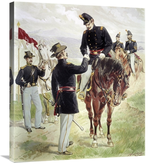 Global Gallery GCS-279018-30-142 30 in. Cavalry & Dragoons Art Print -