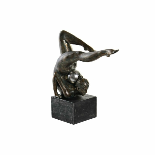 Decorative Figure DKD Home Decor 25,5 x 9,5 x 25,5 cm Copper Gymnast