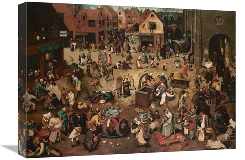 Global Gallery GCS-276909-22-142 22 in. The Fight Between Carnival & L