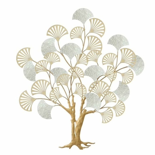 Wall Decoration DKD Home Decor 75 x 5,7 x 82 cm Tree Golden White