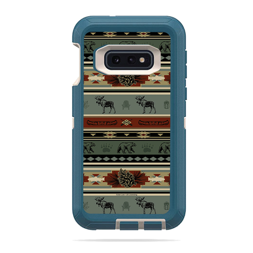 MightySkins OTDESG10E-Cabin Stripes Skin for Otterbox Defender Samsung
