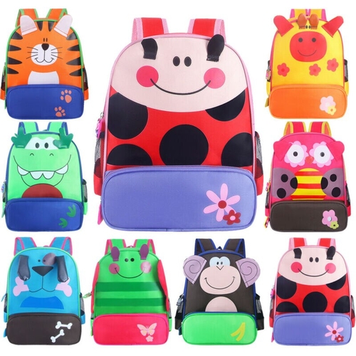 3D Cartoon School Bag Kids Plush Backpacks Mini